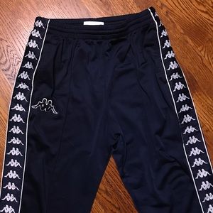 Vintage Navy Kappa Sweat Track Pants Big Logo
